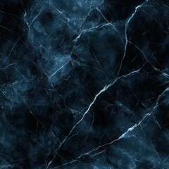 This dark blue marble texture features intricate white veining, ideal for backgrounds, wallpapers, or design elements in various projects like architecture, interior design, or branding,