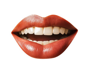 woman mouths isolated on white background 