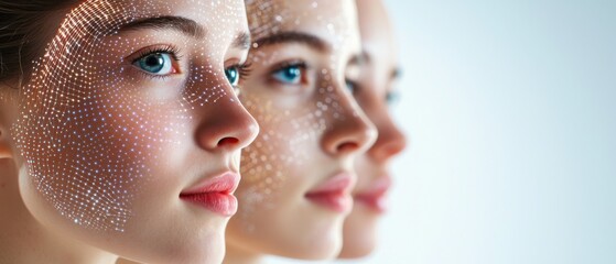 AI-Powered Skin Analysis Device Detecting UV Damage for Advanced Skincare Monitoring and Prevention. Innovative technology for comprehensive skin health assessment.