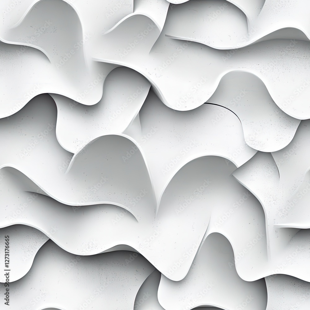 Poster seamless geometric stucco texture layered overlapping pattern design for interiors