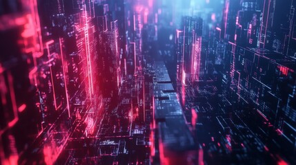 Blockchain technology network futuristic hud background with chain of blocks polygon peer to peer network. Global cryptocurrency blockchain fintech business banner concept.