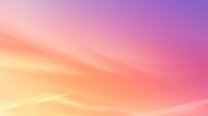 Naklejka premium A soft, blended gradient of pastel shades transitioning from pink to purple, evoking a serene atmosphere, Ideal for use in backgrounds, website designs, or as calming artwork,