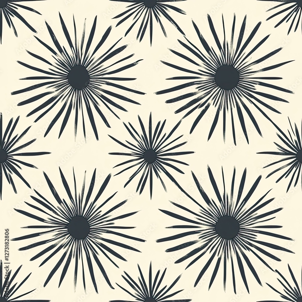 Poster sunburst pattern alternating thick and thin rays golden radiance abstract background design premium 