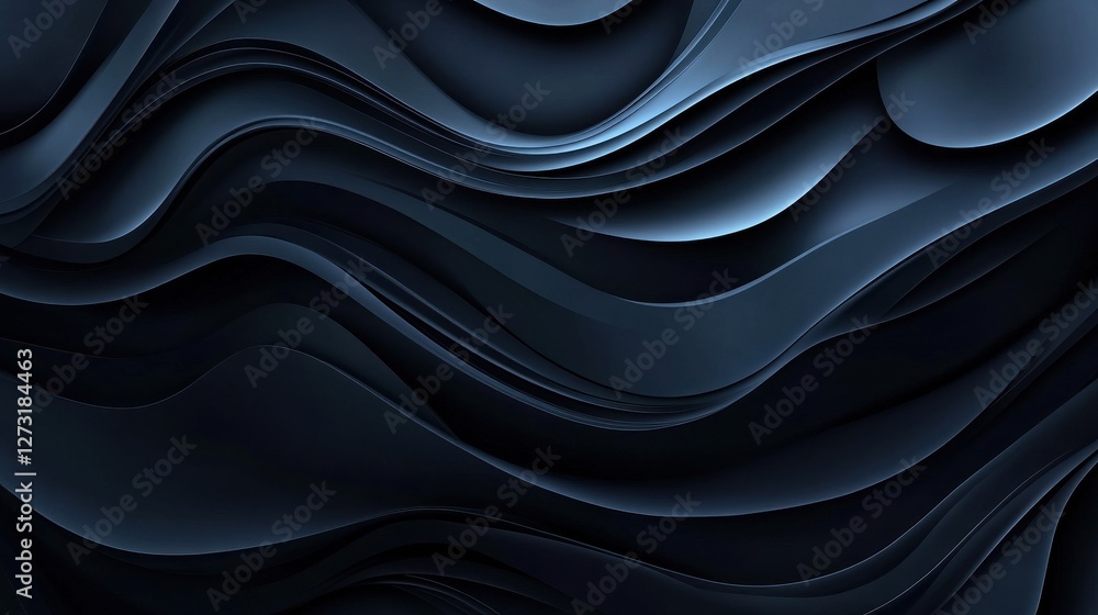 Poster dark abstract smooth lines vector minimal background