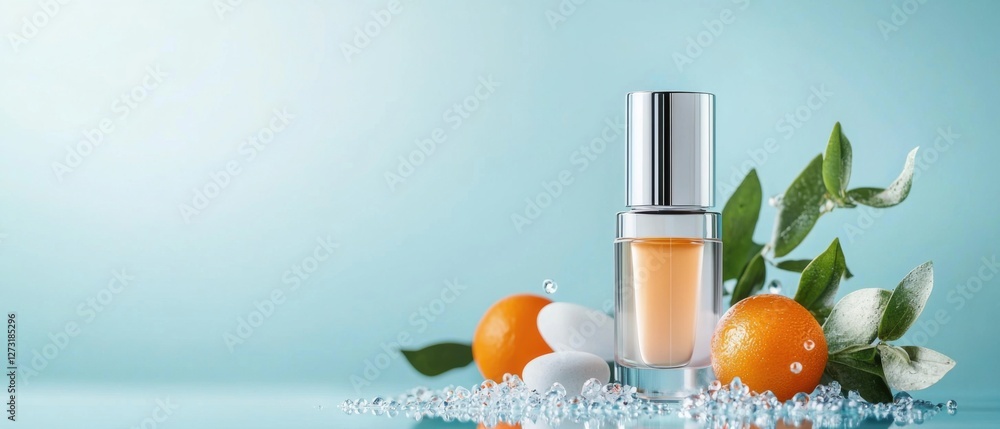 Poster innovative smart skincare solution that adapts its formulation and application to the user's individ