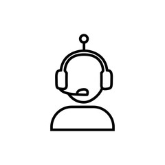 AI bot assistant icon eps file