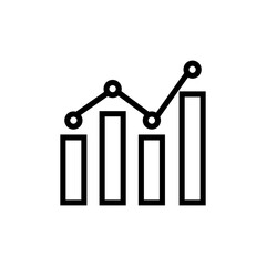 Big data analystics outline icon