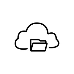 Data storage outline icon eps file