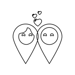 icon of all labels man woman, vector illustration