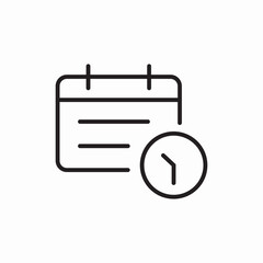 schedule time calendar icon vector sign