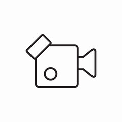 video camera record icon vector sign