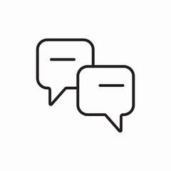 chat message bubble icon vector sign