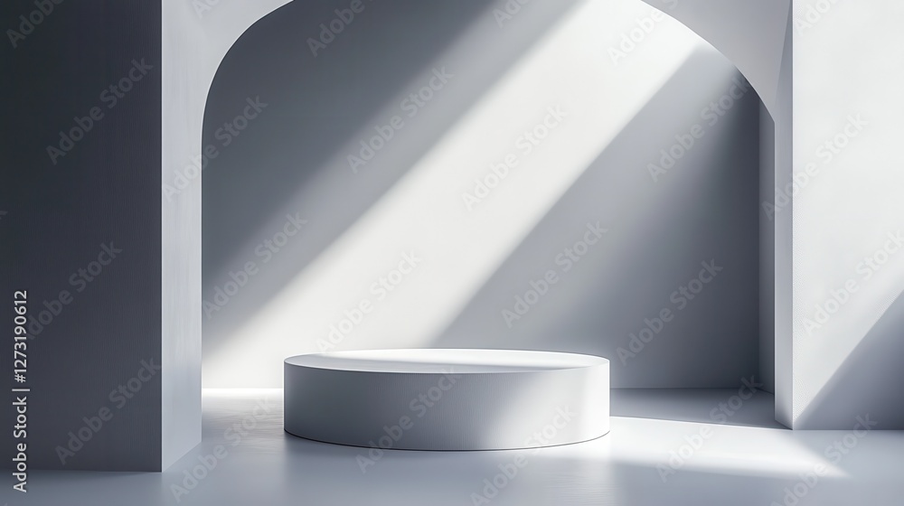 Poster abstract gray gradient room. 3d rendering