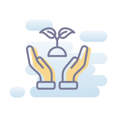 Help To Grow vector icon