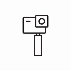 action camera GOPRO icon vector sign
