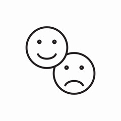 emotion feedback faces icon vector sign