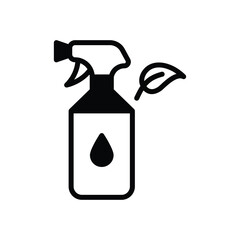 Eco Window Cleaner vector icon
