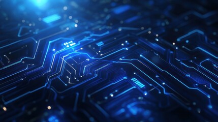 Blue tech background - eps 10 vector illustration