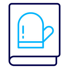 Dishes Book Outline Color icon