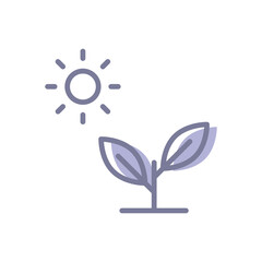 Photosynthesis vector icon