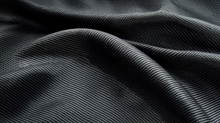 Naklejka premium material science nano concept. Soft, textured fabric with elegant folds and dark color tones.