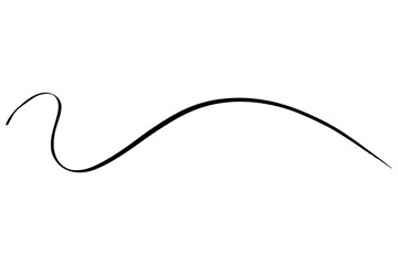 手描きの文字の下の線　アンダーラインセット　ベクター