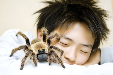 Sleeping Teen Pranked With Realistic Toy Tarantula for April Fools' Day