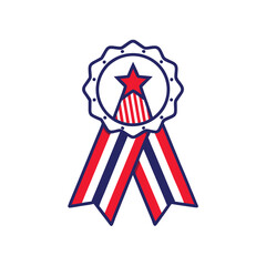 4th July vector elements illustration