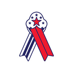 4th July vector elements illustration