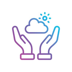 Save The Weather vector icon