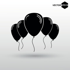 Balloon icon. EPS 10. Vector illustration
