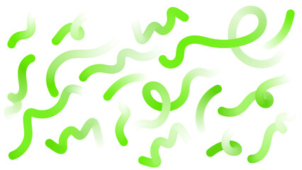 Fluid Wave Elements of Colorful Squiggly Designs.Vector Graphic Pattern with Wavy Lines in Bright Colors. Colorful Rainbow Abstract Gradient Shapes Set.
