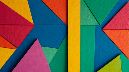 Colorfull geometric shapes abstract background