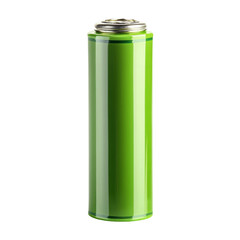 green battery isolated on white background
