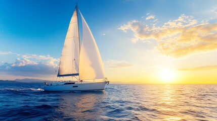 Fototapeta premium sailboat on the sea