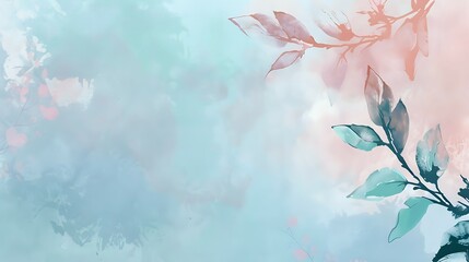 Watercolor Botanical Art: Soft Hues and Leaves