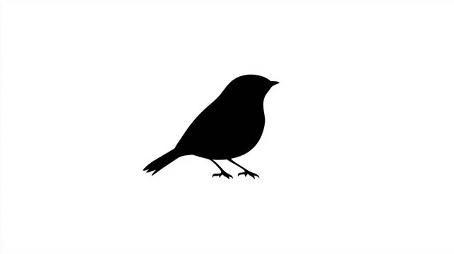 oiseau regarde devant lui 