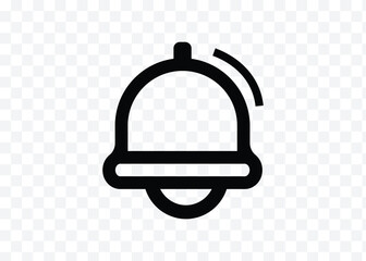 hand drawn vector illustration of a bell on the table