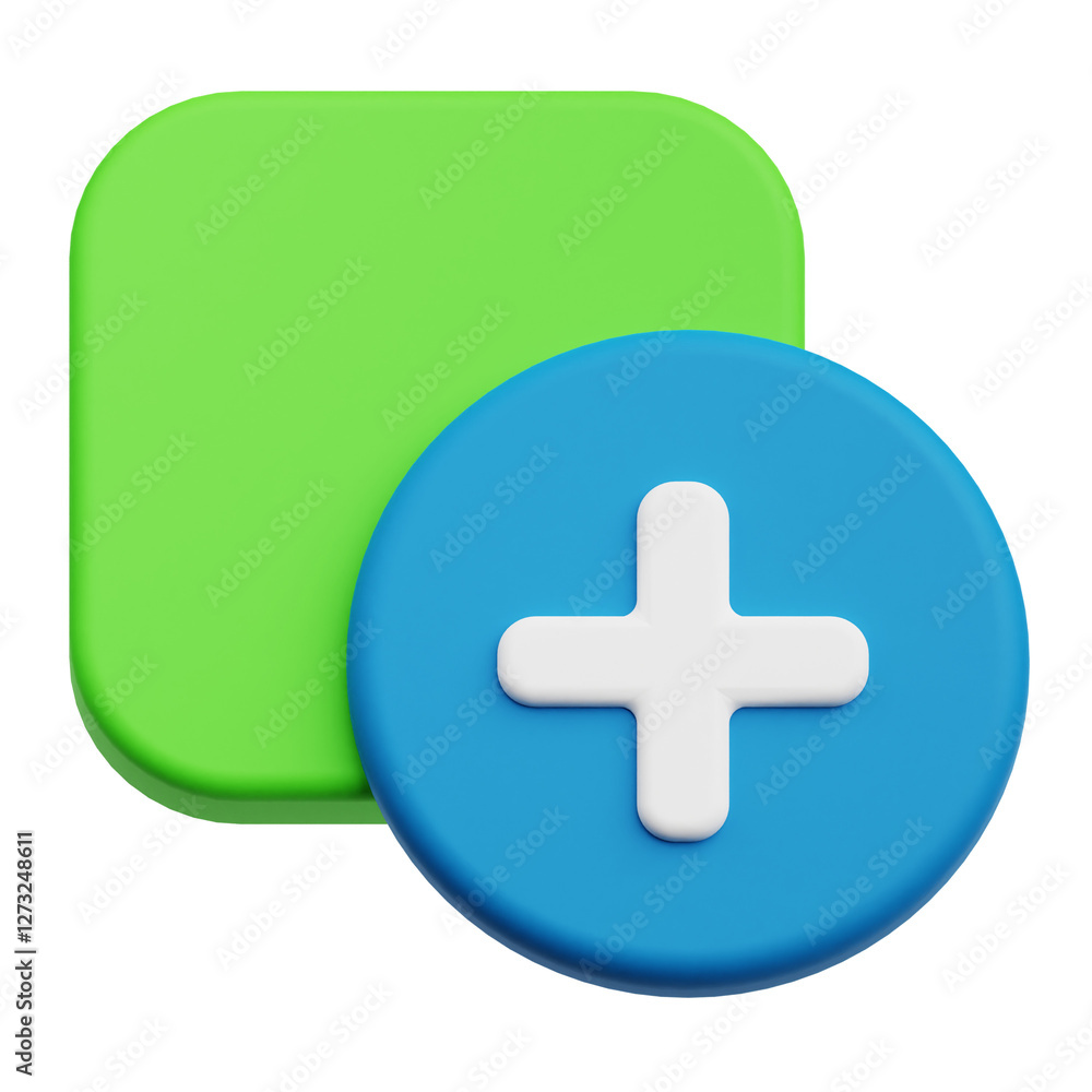 Poster design interface 3d icon isolated on the transparent background