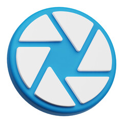 design interface 3d icon isolated on the transparent background