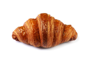 Croissant isolated on white background with clipping path