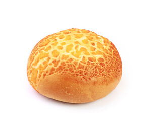 Bun isolated on white background with clipping path