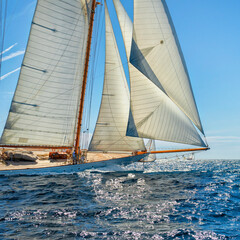 Sailing yachts regatta. Yachting. Sailing race	
