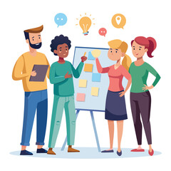 coworker talking vector image