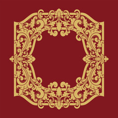 elegant golden border ornament luxury