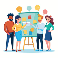 coworker talking vector image