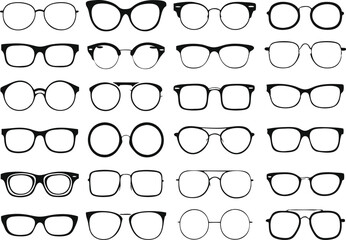 Glasses vector collection. Sunglasses set © MDMASUD
