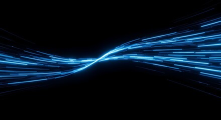speed ligth lines in black background
