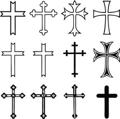 Christian cross collection.