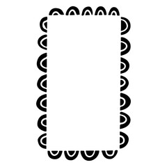 Rectangle frame icon vector. Frame illustration sign. Decorative elements symbol. Ornament logo.